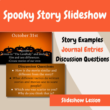 Preview of Spooky Story Slideshow Activity