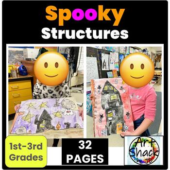 Preview of Spooky Structures Unit: Architectural Designs-Google Slides & PDF File included.