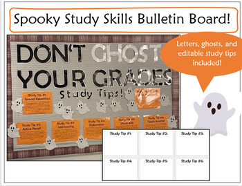 Preview of Spooky Study Skills | Halloween Themed Bulletin Board