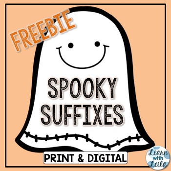 Preview of Spooky Suffixes FREEBIE | Distance Learning Google Classroom