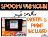 Spooky Unknown Task Cards (Digital and Print!)