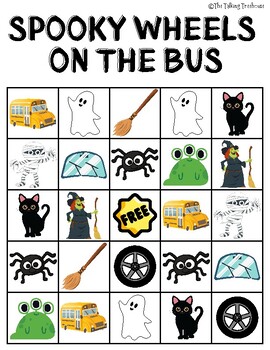 Preview of Spooky Wheels on the Bus BINGO