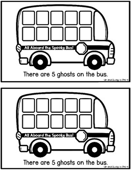 Ten Frames - Ghosts on the Spooky Bus - Preschool Math - Halloween ...
