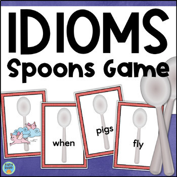 Preview of Idioms 3rd 4th 5th Grade Figurative Language Game Matching Activity
