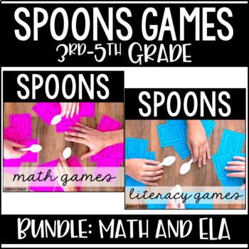 Preview of Spoons Games Bundle {50+ Games: Language Games | Math Games}