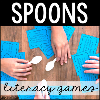 Preview of Spoons Games | Literacy Games ONLY | 13+ Literacy Games