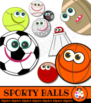 Preview of Sport Clip Art Cartoon Characters