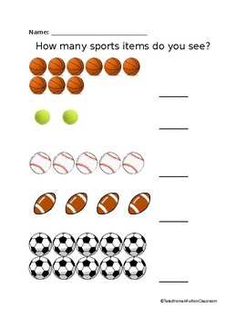 Preview of Sport Items Counting