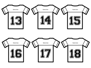 Free: Jersey White Clip Art - Free Printable Football Jersey Template 