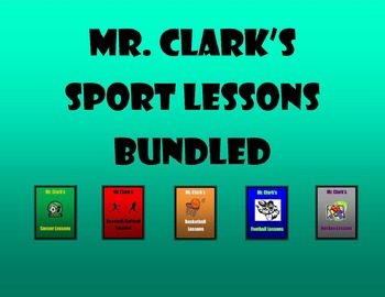 Preview of Sport Lessons Bundled
