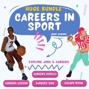 Preview of Sport PE Careers + Jobs High School Bundle