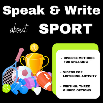 Preview of Sport: Speaking & Writing Resource Pack