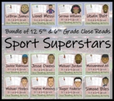 Sport Stars Bundle of 12 Close Reading Comprehension Activ