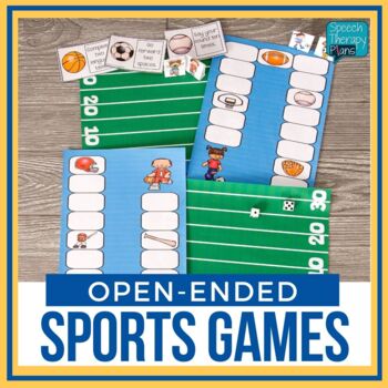 Preview of Basic Concepts Games | Sports Themed Speech Therapy | Games | Open-Ended