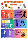 Sport Themed Lunchbox Notes | Soccer, Basketball, Martial 