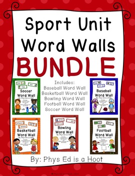 Preview of Sport Unit Word Wall Display BUNDLE
