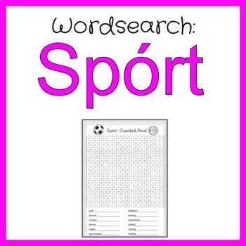 Preview of Spórt - Wordsearch