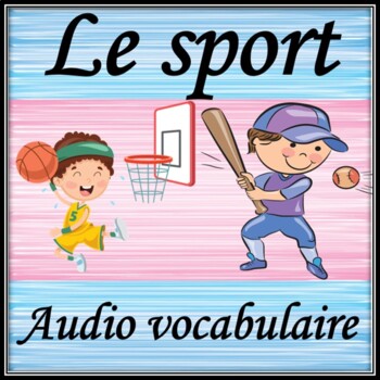 Preview of Sport equipment in French  Audio vocabulary