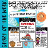 Sport of the Week: Different Sport Posters for Classroom D