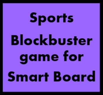 Preview of Sportarten (Sports in German) Blockbuster for Smartboard