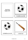 Sporting equipment - Montessori nomenclature cards