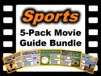 Preview of Sports 5-Pack Bundle - 5 Movie Guides with Extra Activities