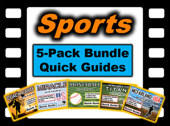 Preview of Sports 5-Pack Bundle - 5 Quick Movie Guides with Answer Keys
