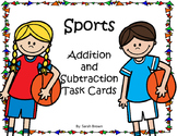 Sports Addition and Subtraction Task Cards