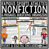 Sports Athletes Nonfiction Reading Comprehension Passages 