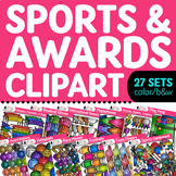 Sports & Awards Mega Clipart Bundle: Football, Baseball, B