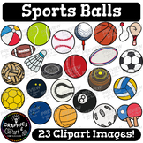 Sports Balls Clip Art Set {Clipart for Teachers}