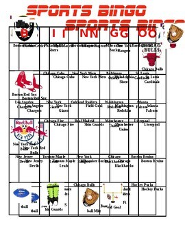 Preview of Sports Bingo