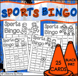 Sports Bingo | Black and White Version