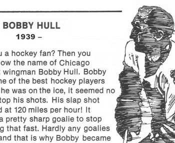 Preview of Sports Biography Bobby Hull w/ 4 Multiple Choice Qs Reading Comprehension Skills
