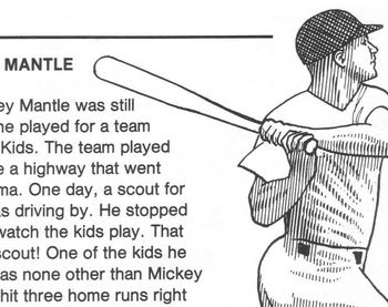 Preview of Sports Biography MICKEY MANTLE 4 Multiple Choice Qs Reading Comprehension Skills