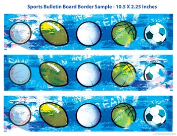 Preview of Sports Bulletin Board Border - Free Sample