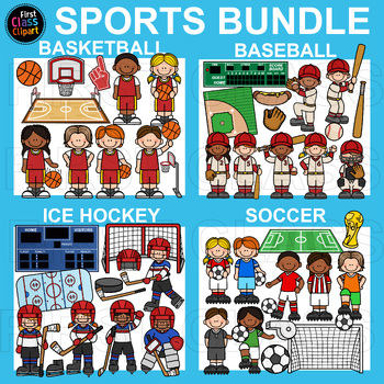 Preview of Sports Bundle Clip Art