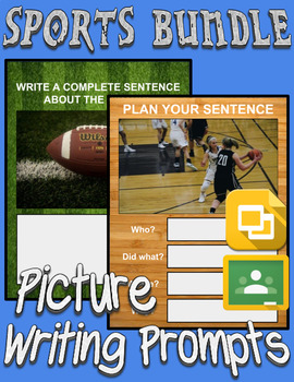 Preview of Sports Bundle Picture Prompt Writing (Google Classroom)