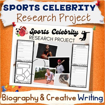 Preview of Sports Celebrity Research Project Based Learning Biography Activity Packet