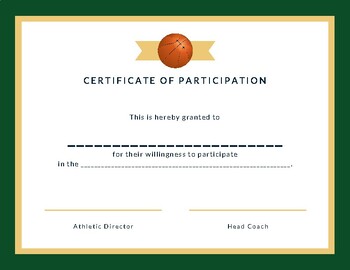 Preview of Sports Certificates