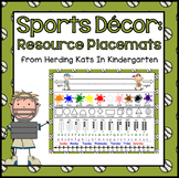 Sports Classroom Decor Resource Mats