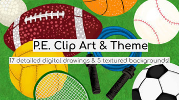 Preview of Sports Clip Art | Physical Education Google Slides Template