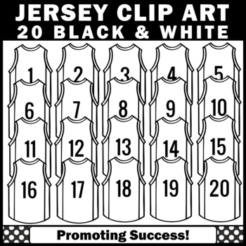 sports clip art black and white