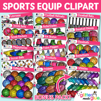 Baseball Gloves Clipart: Physical Education Graphics