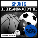 Sports Close Reading and Writing Activities Bundle