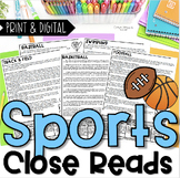 Sports Close Reads