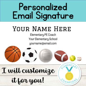 Preview of Sports Coach Email Signature