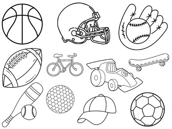 Preview of Sports Coloring Page