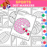 Sports Coloring Pages Dot Markers -Bingo Daubers For Kids - Sport Day Activity