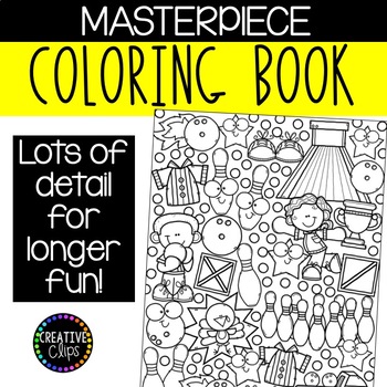 Download Sports Coloring Pages Masterpieces Made By Creative Clips Tpt